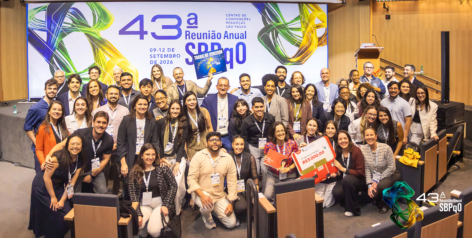 Participantes reunidos na 43&ordf; Reuni&atilde;o Anual da SBPqO, em 2026